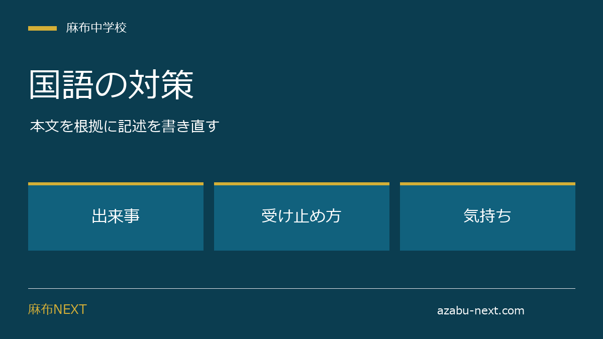 麻布中学校の国語対策｜物語文の読み方と記述答案の直し方
